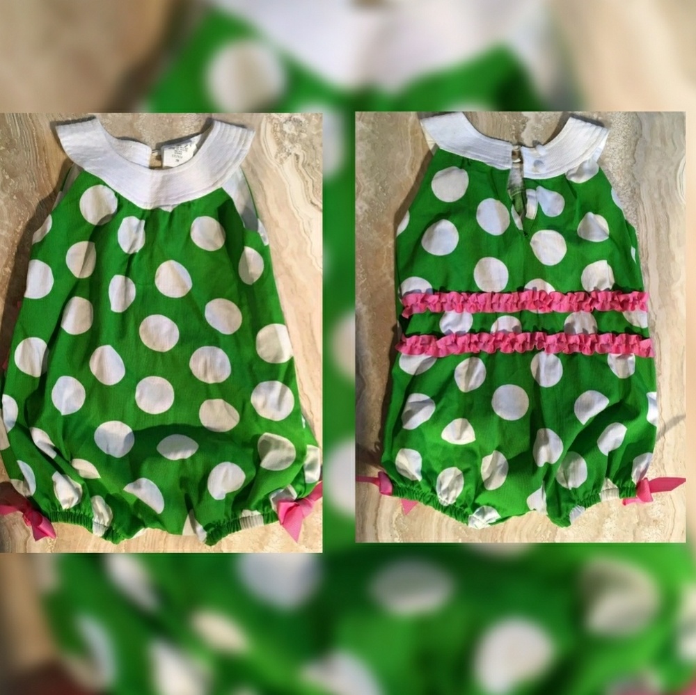 Peaches N Cream bubble romper 24m